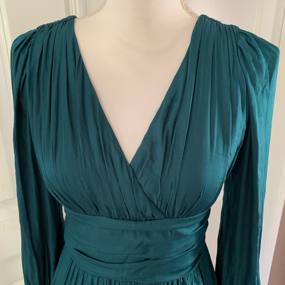 Anthropologie Teal High Low Dress - Picture 8 of 15